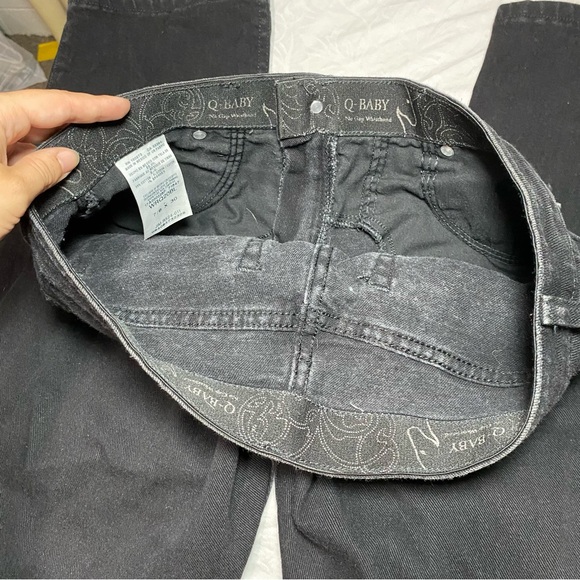 Wrangler Stretchy Q Baby Black Bootcut Jeans Denim Vintage size 7 x 31 inseam - Picture 6 of 16